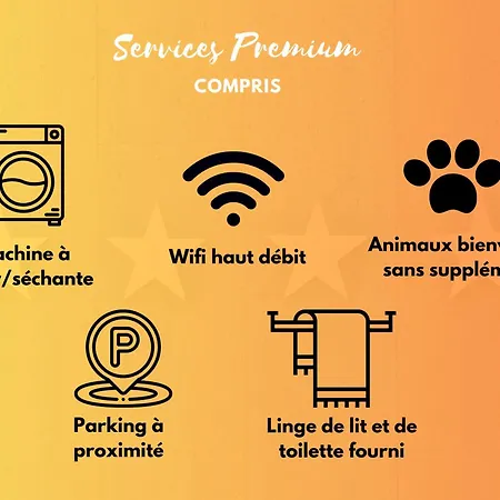 Emplacement Coeur De Ville, Proche Parking Et Vignobles, Animaux Bienvenus, Wifi, Linge Fourni * Barr